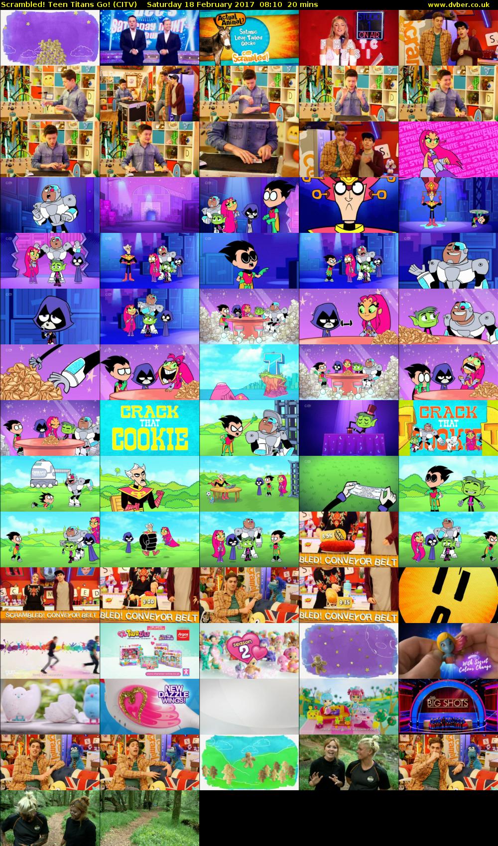 Scrambled! Teen Titans Go! (CITV) Saturday 18 February 2017 08:10 - 08:30