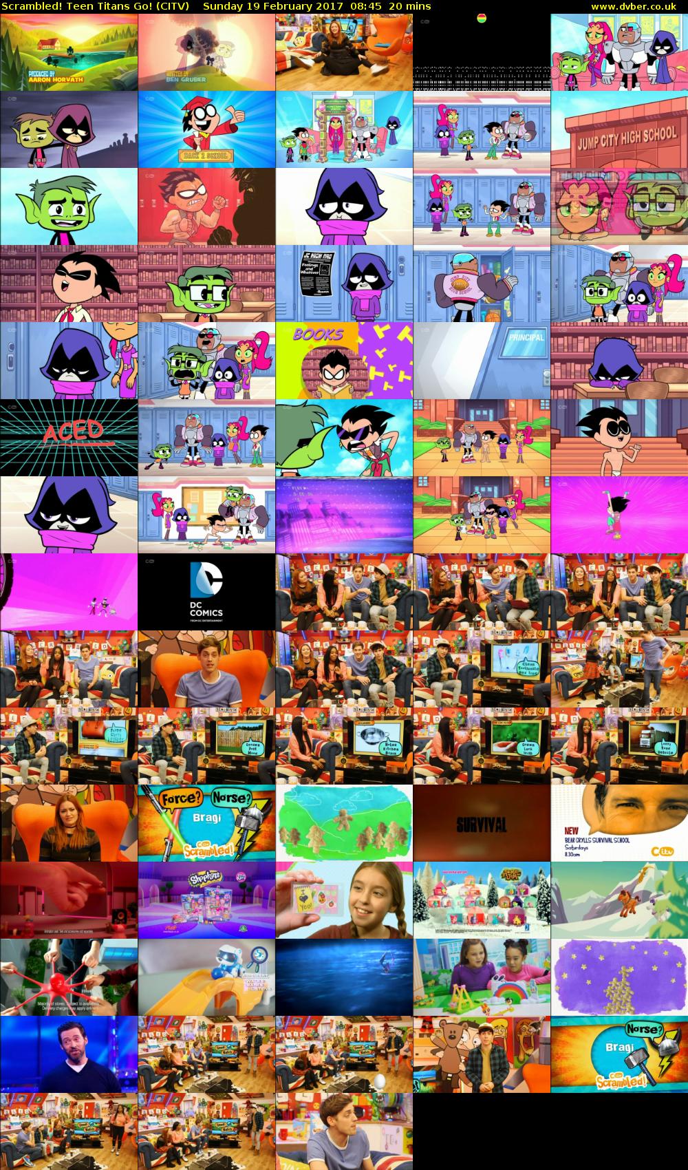 Scrambled! Teen Titans Go! (CITV) Sunday 19 February 2017 08:45 - 09:05