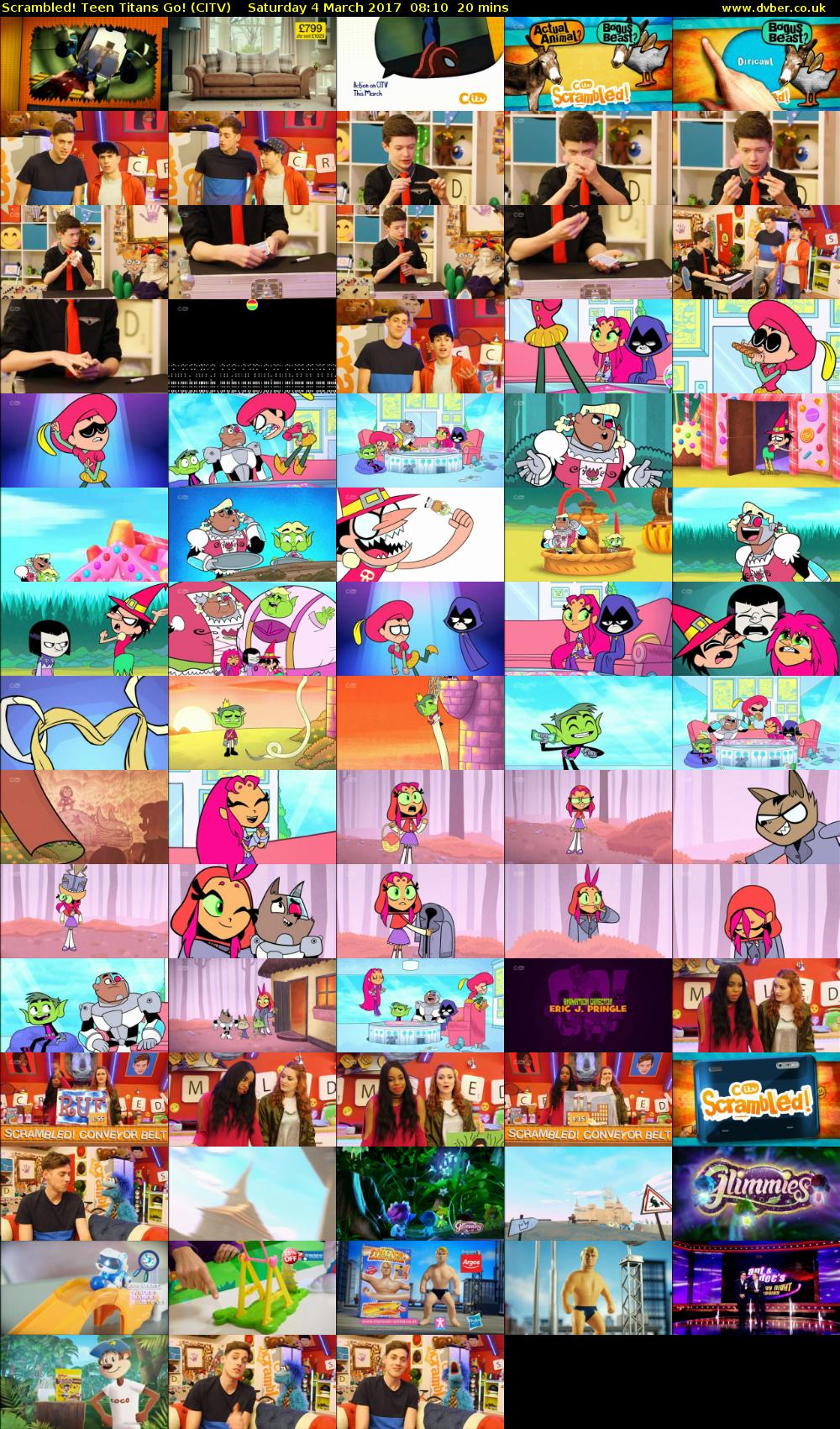 Scrambled! Teen Titans Go! (CITV) Saturday 4 March 2017 08:10 - 08:30