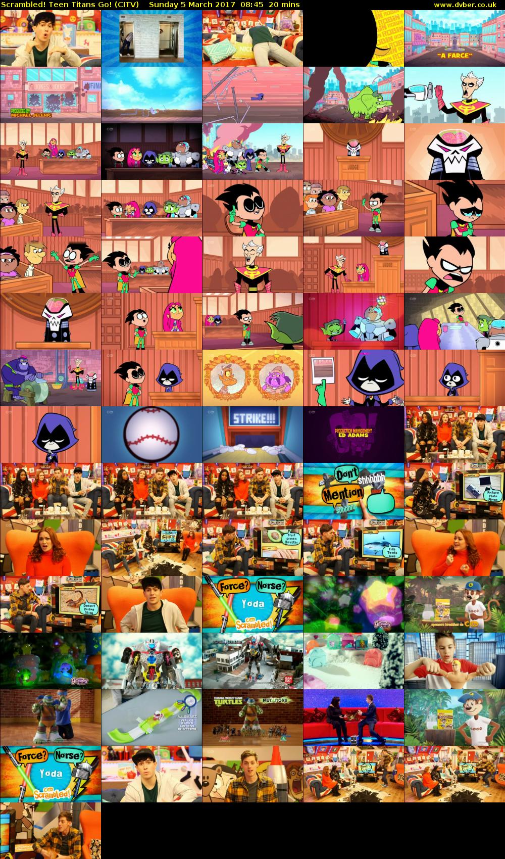 Scrambled! Teen Titans Go! (CITV) Sunday 5 March 2017 08:45 - 09:05