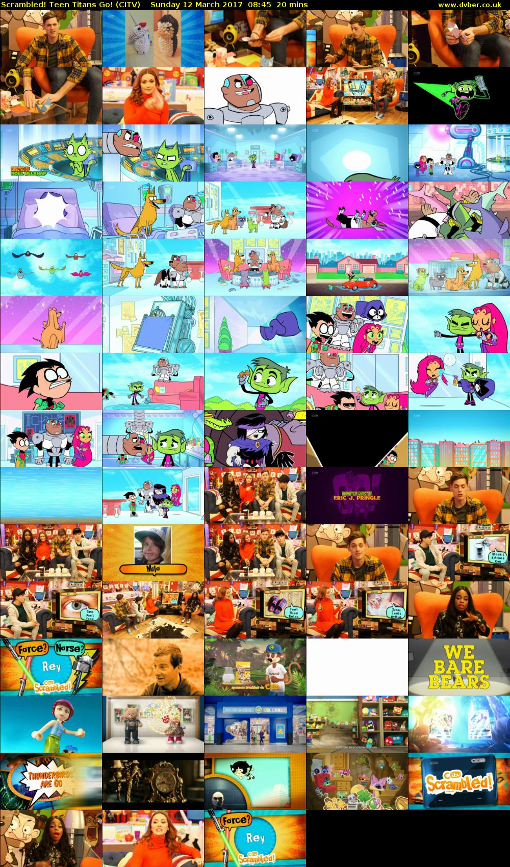 Scrambled! Teen Titans Go! (CITV) Sunday 12 March 2017 08:45 - 09:05