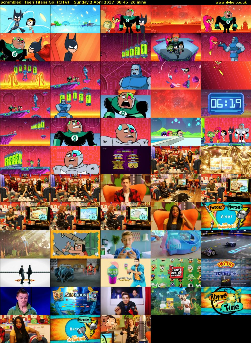 Scrambled! Teen Titans Go! (CITV) Sunday 2 April 2017 08:45 - 09:05