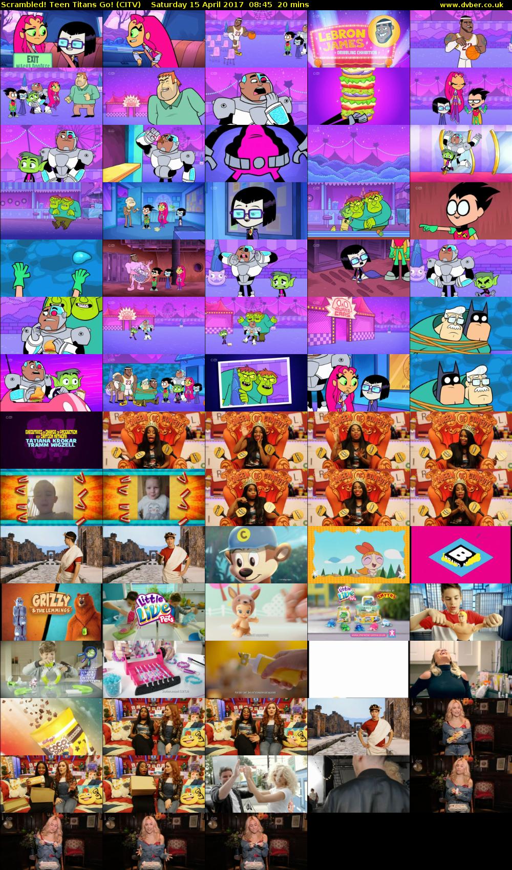 Scrambled! Teen Titans Go! (CITV) Saturday 15 April 2017 08:45 - 09:05