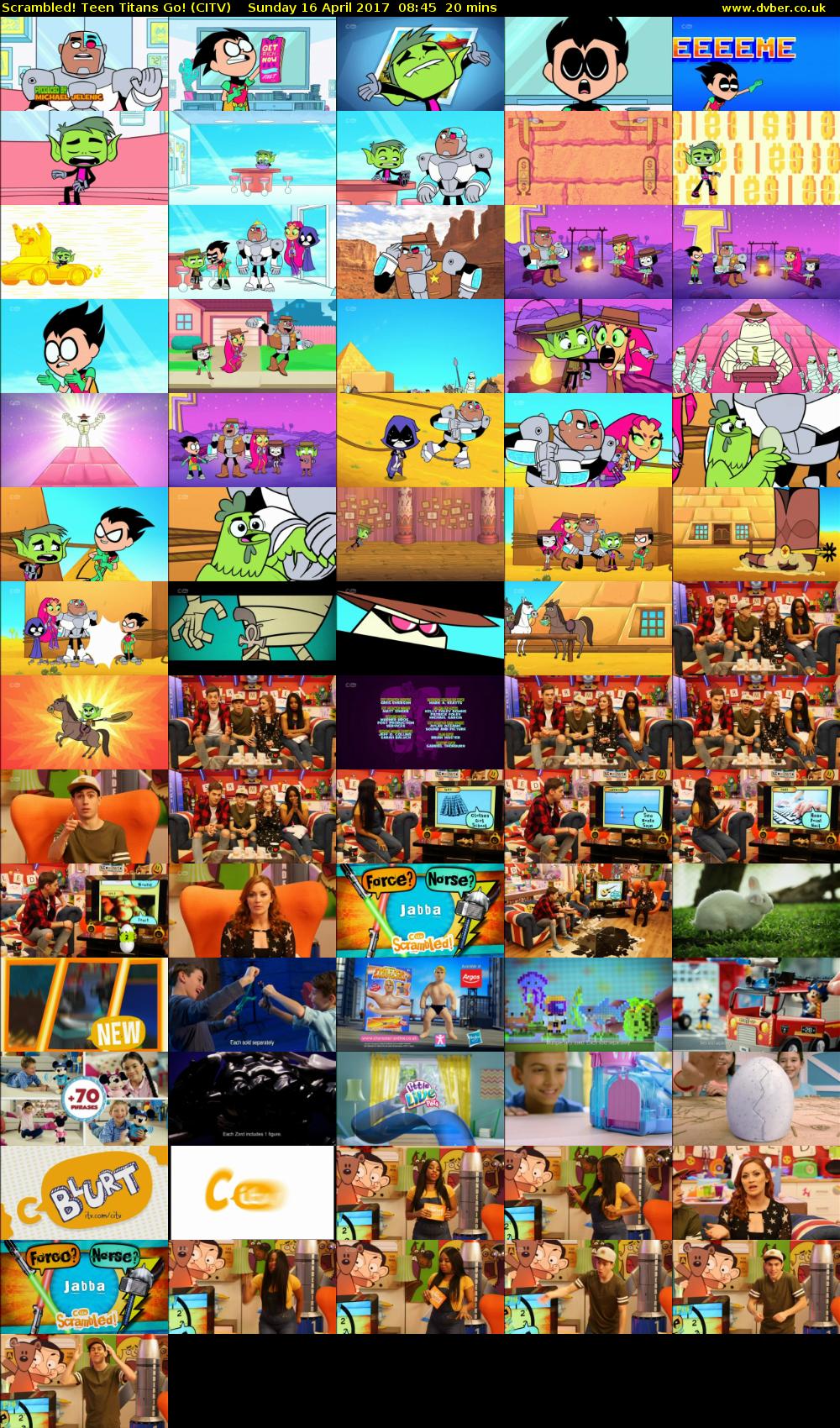 Scrambled! Teen Titans Go! (CITV) Sunday 16 April 2017 08:45 - 09:05