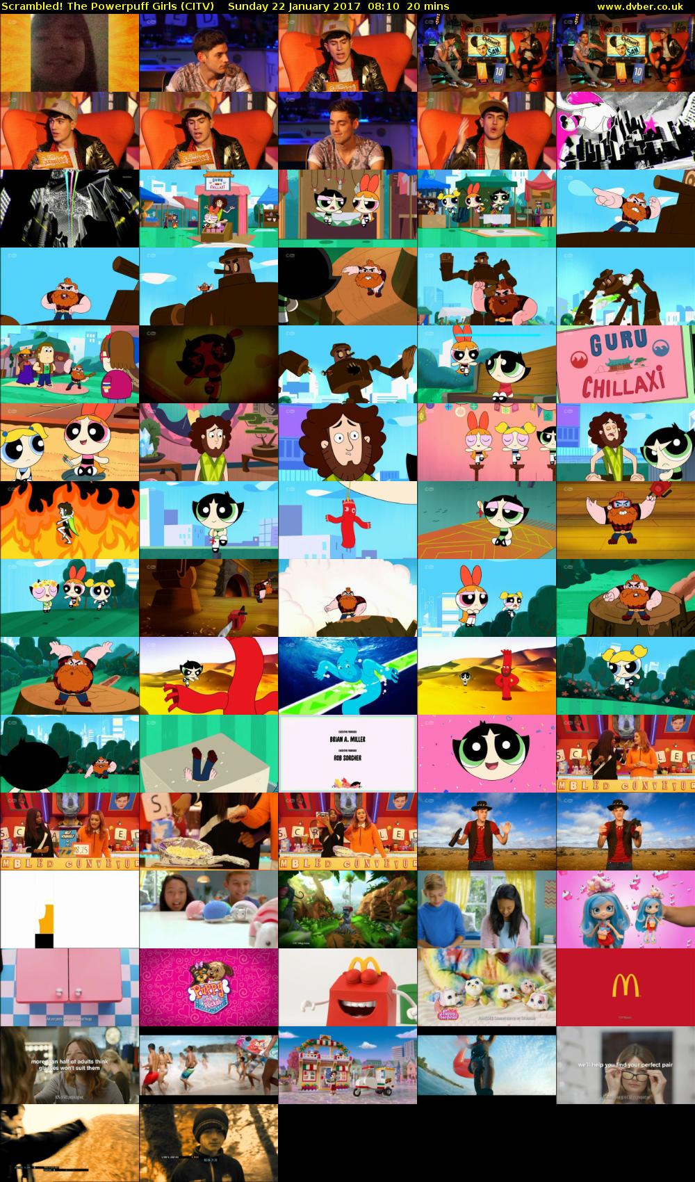 Scrambled! The Powerpuff Girls (CITV) Sunday 22 January 2017 08:10 - 08:30