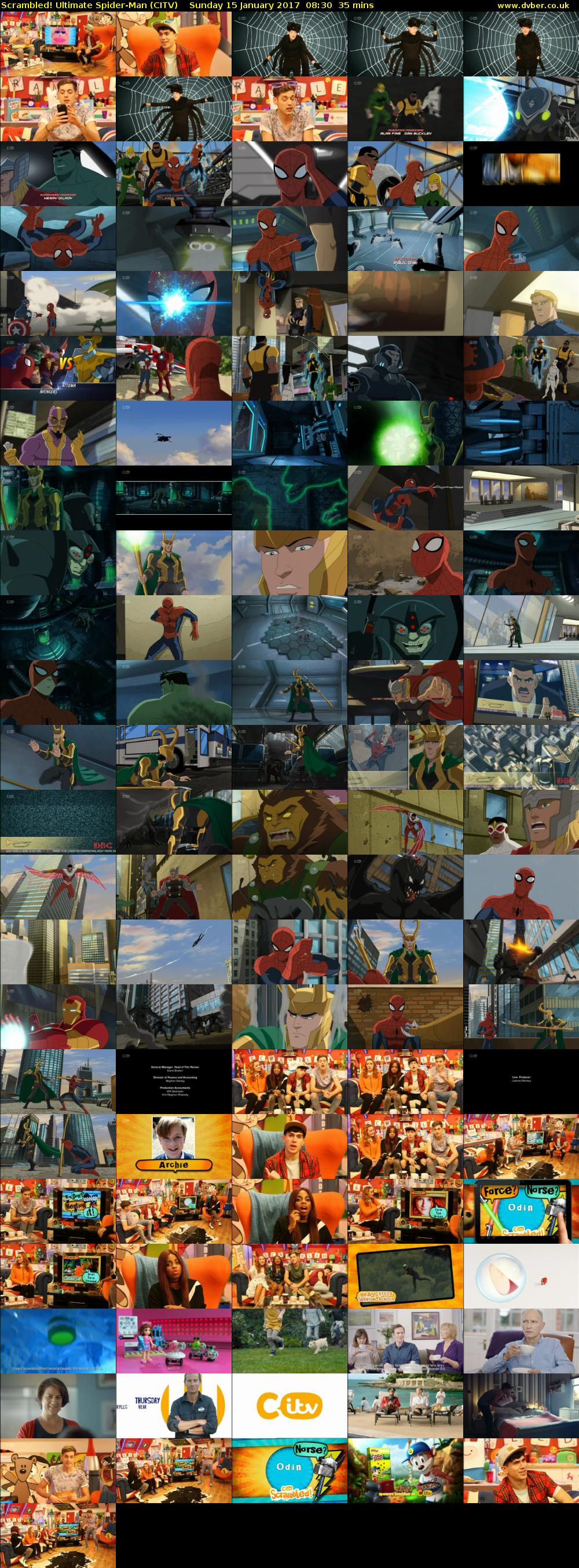 Scrambled! Ultimate Spider-Man (CITV) Sunday 15 January 2017 08:30 - 09:05