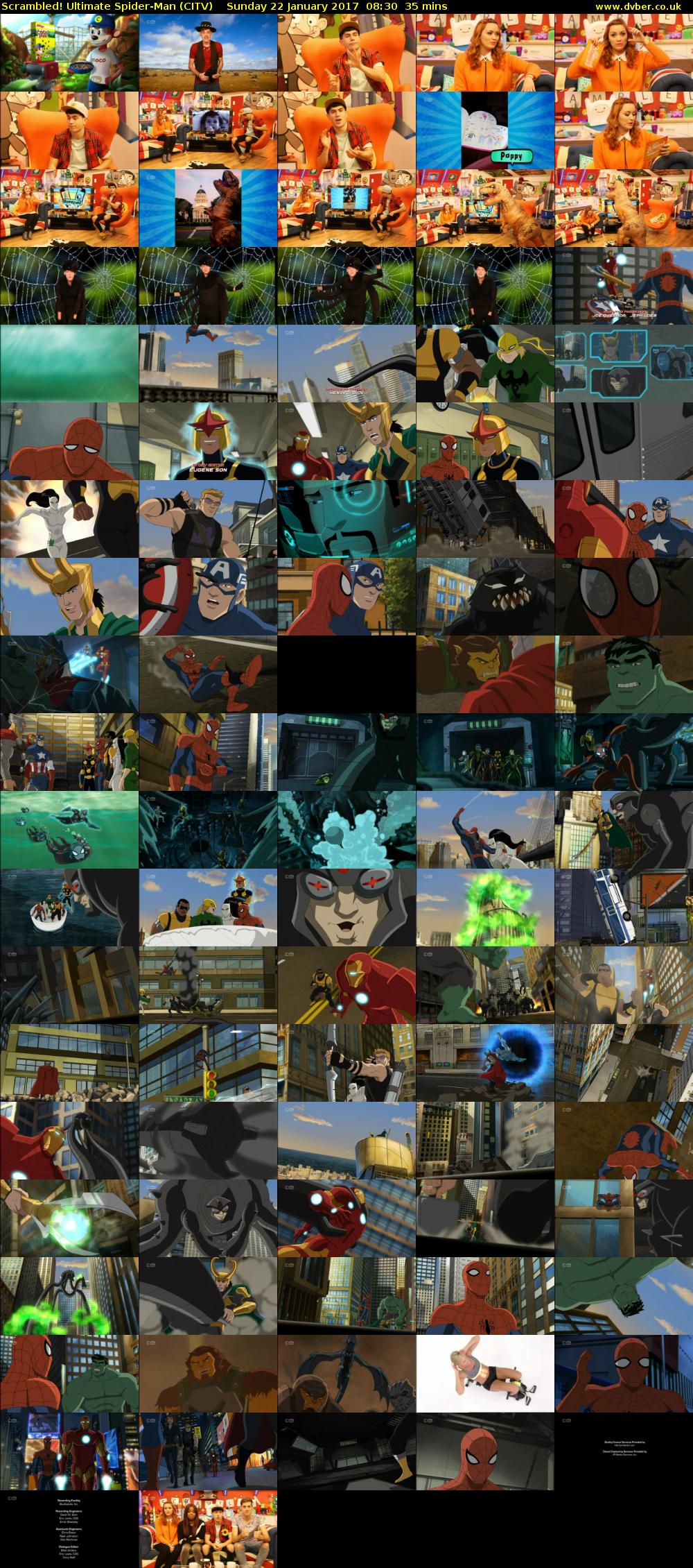 Scrambled! Ultimate Spider-Man (CITV) Sunday 22 January 2017 08:30 - 09:05