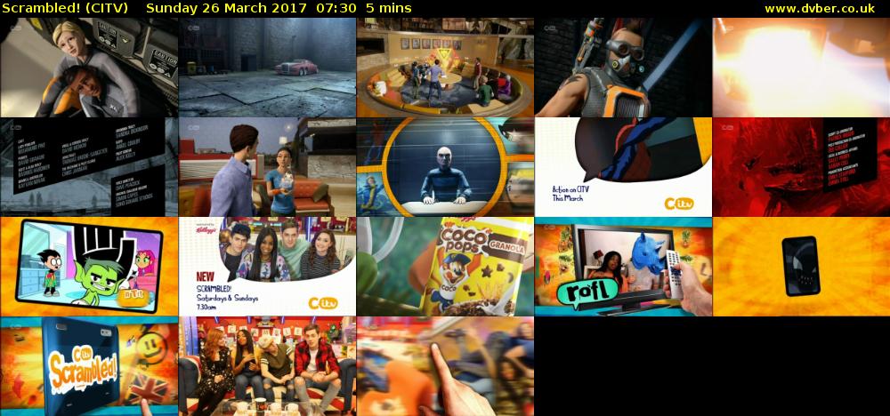 Scrambled! (CITV) Sunday 26 March 2017 07:30 - 07:35