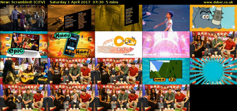 Scrambled! (CITV) Saturday 1 April 2017 07:30 - 07:35