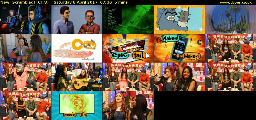 Scrambled! (CITV) Saturday 8 April 2017 07:30 - 07:35