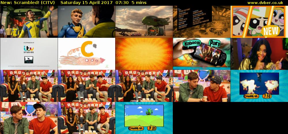 Scrambled! (CITV) Saturday 15 April 2017 07:30 - 07:35