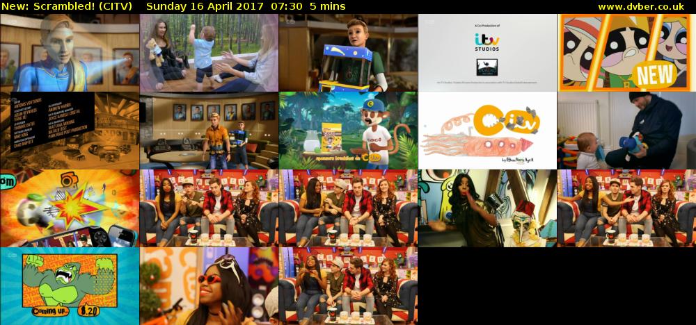 Scrambled! (CITV) Sunday 16 April 2017 07:30 - 07:35