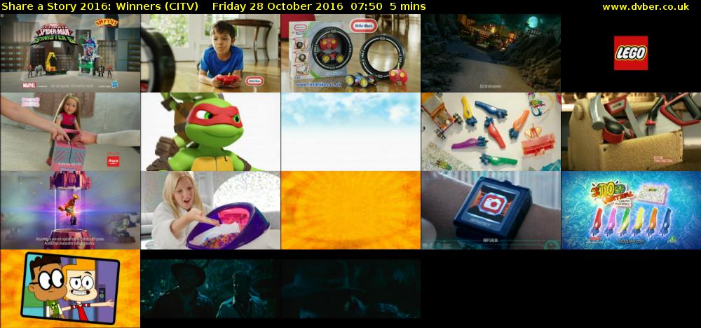 Share a Story 2016: Winners (CITV) Friday 28 October 2016 07:50 - 07:55