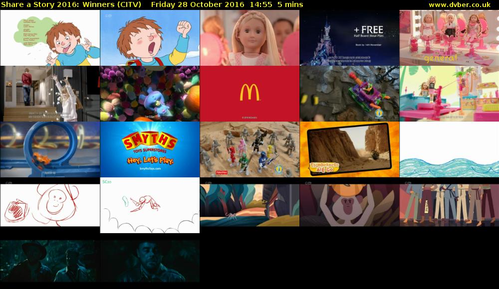 Share a Story 2016: Winners (CITV) Friday 28 October 2016 14:55 - 15:00