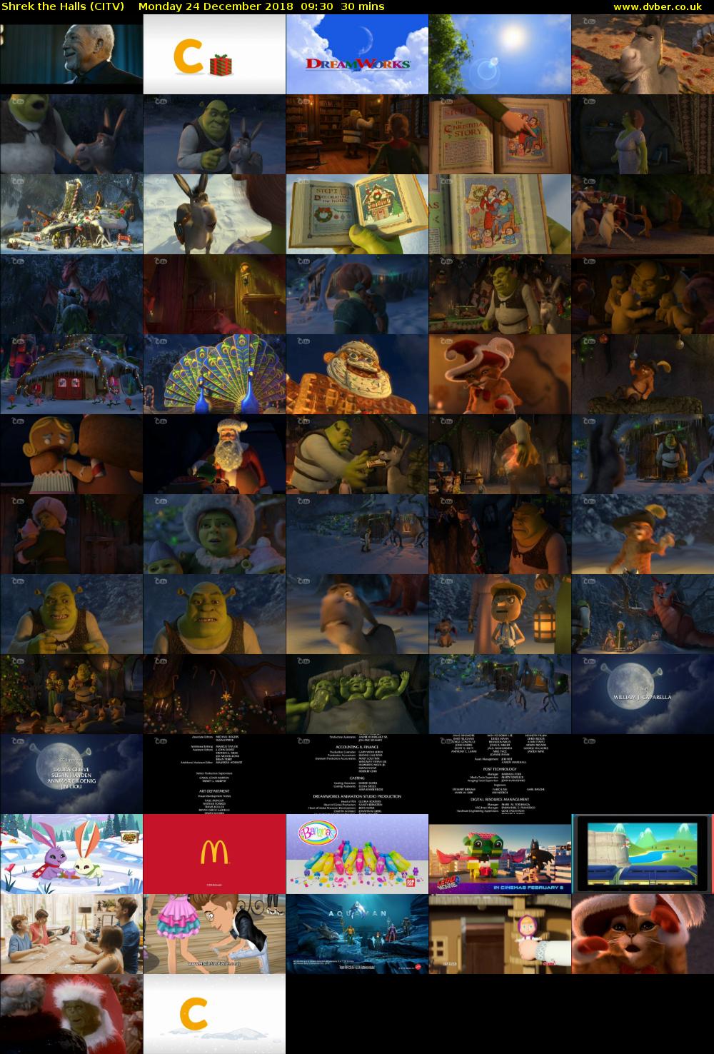 Shrek the Halls (CITV) Monday 24 December 2018 09:30 - 10:00