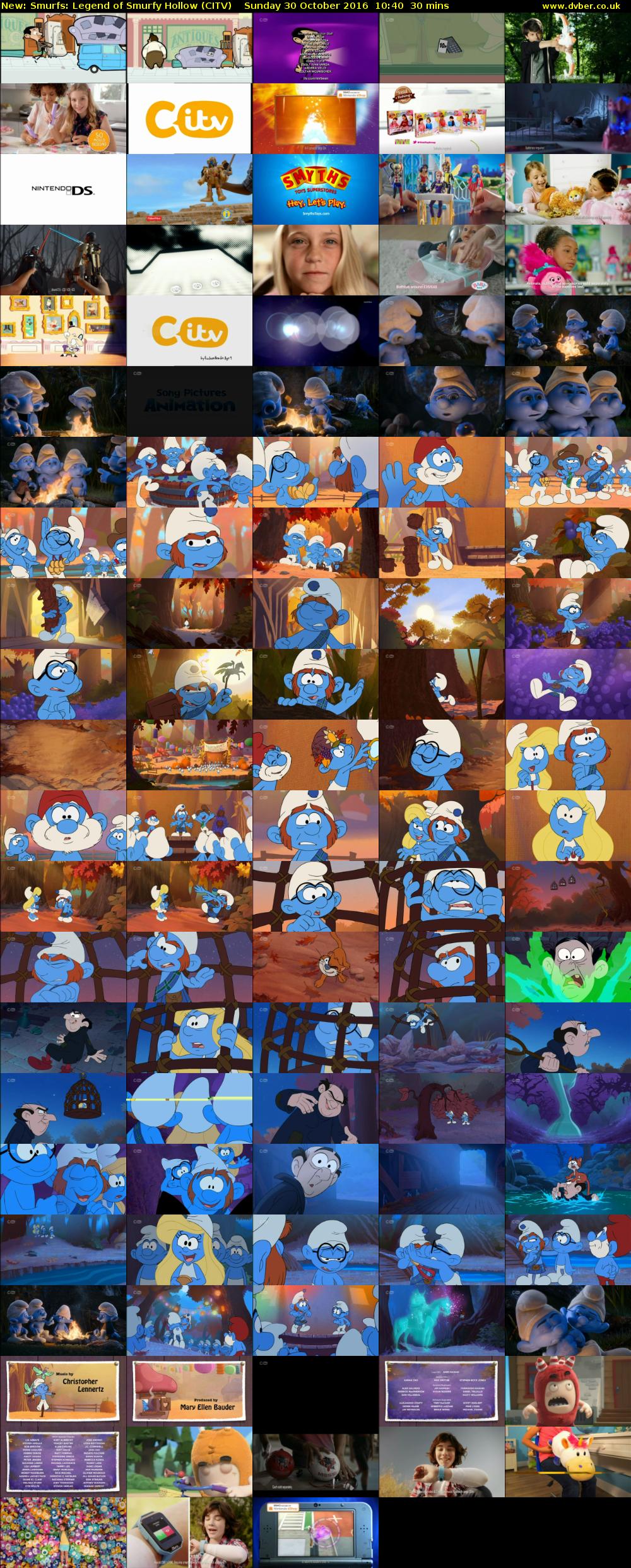 Smurfs: Legend of Smurfy Hollow (CITV) Sunday 30 October 2016 10:40 - 11:10