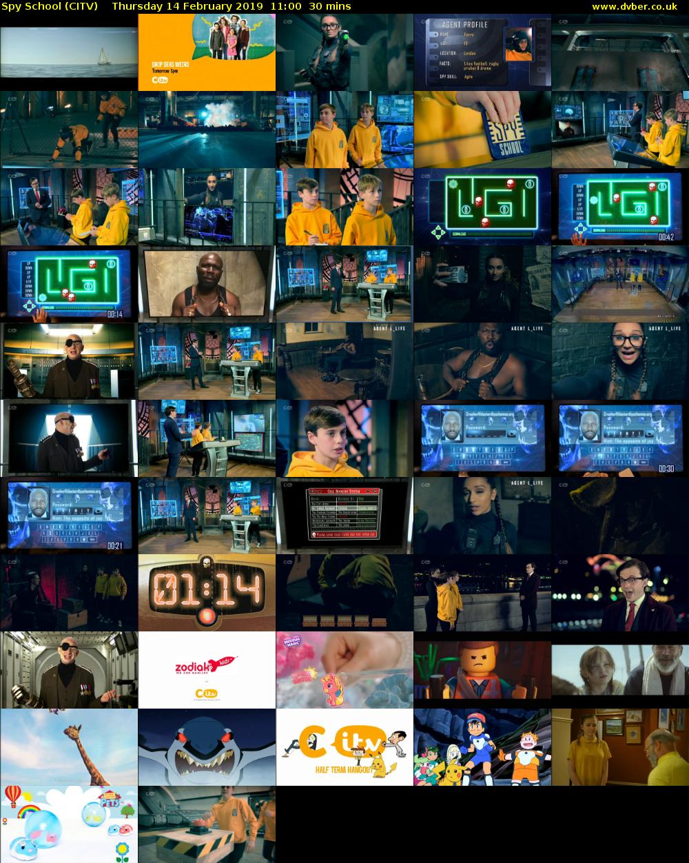 Spy School (CITV) Thursday 14 February 2019 11:00 - 11:30