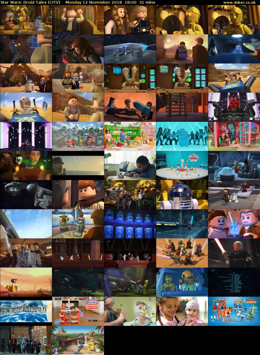 Star Wars: Droid Tales (CITV) Monday 12 November 2018 18:00 - 18:31