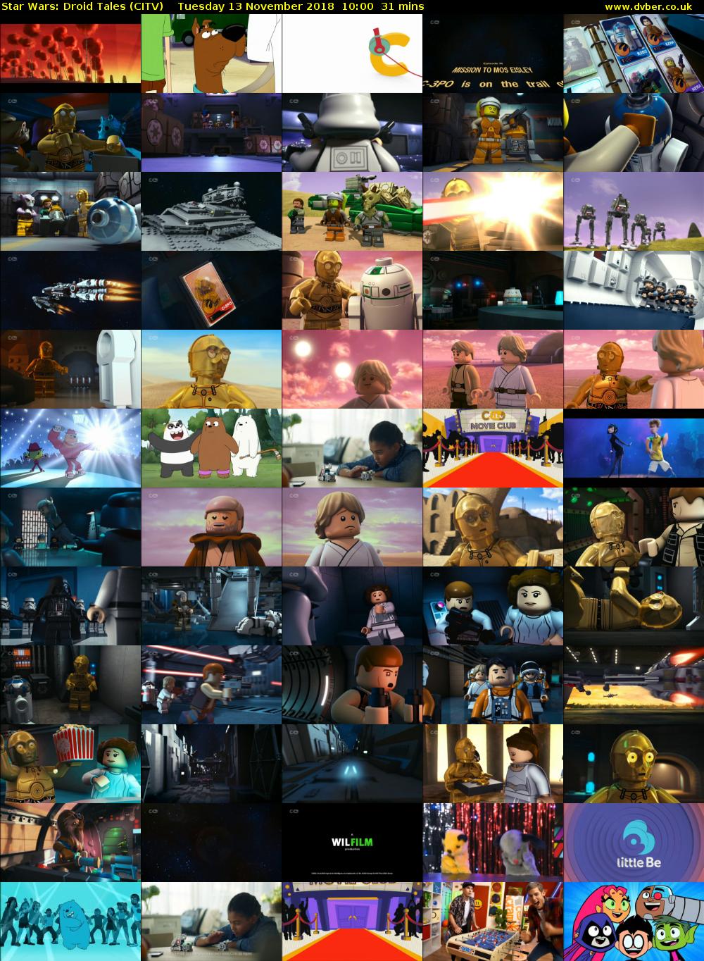 Star Wars: Droid Tales (CITV) Tuesday 13 November 2018 10:00 - 10:31
