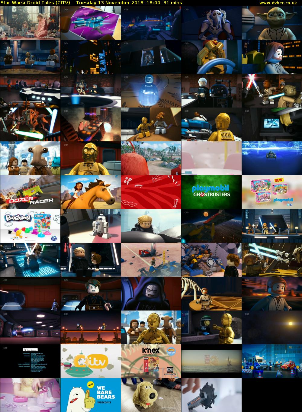 Star Wars: Droid Tales (CITV) Tuesday 13 November 2018 18:00 - 18:31