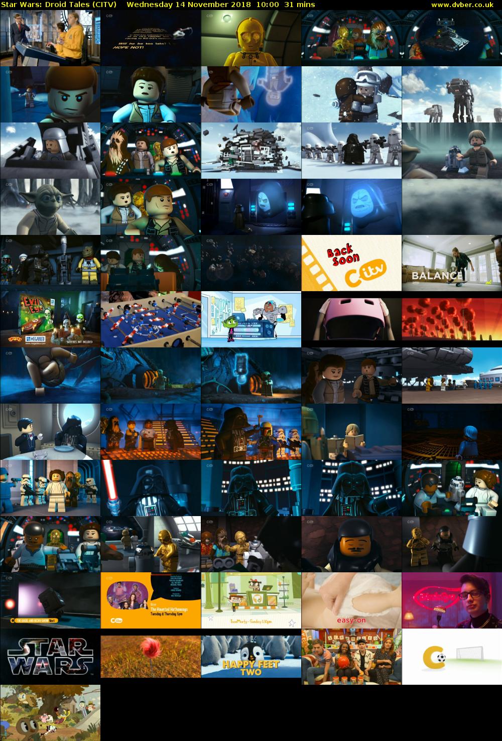 Star Wars: Droid Tales (CITV) Wednesday 14 November 2018 10:00 - 10:31