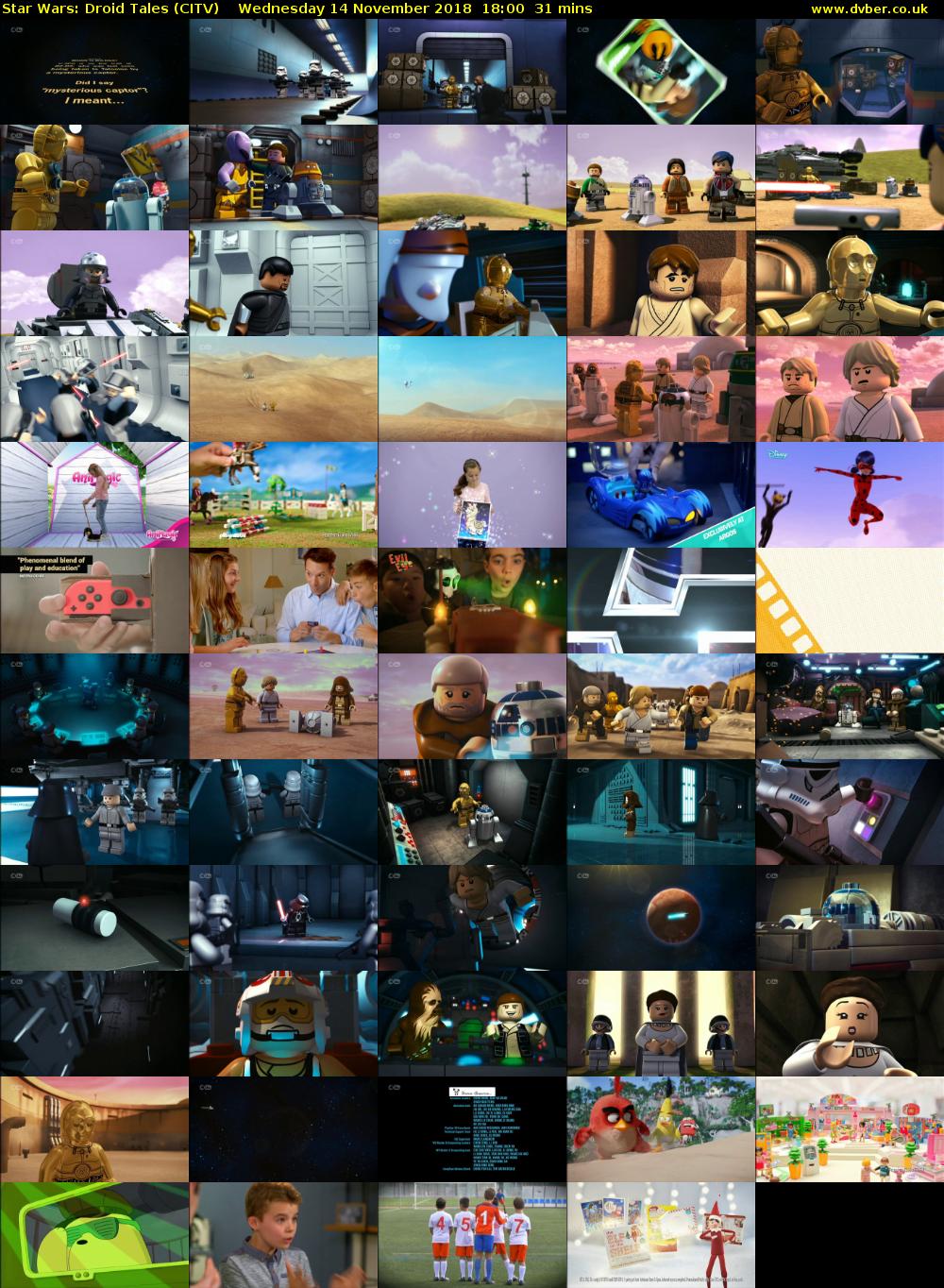 Star Wars: Droid Tales (CITV) Wednesday 14 November 2018 18:00 - 18:31