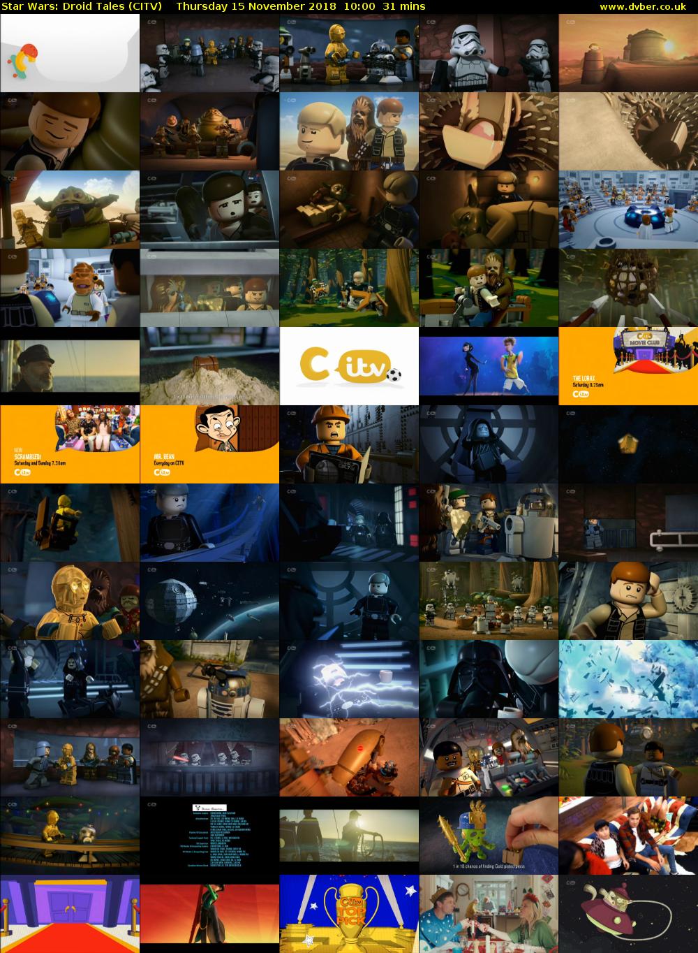 Star Wars: Droid Tales (CITV) Thursday 15 November 2018 10:00 - 10:31