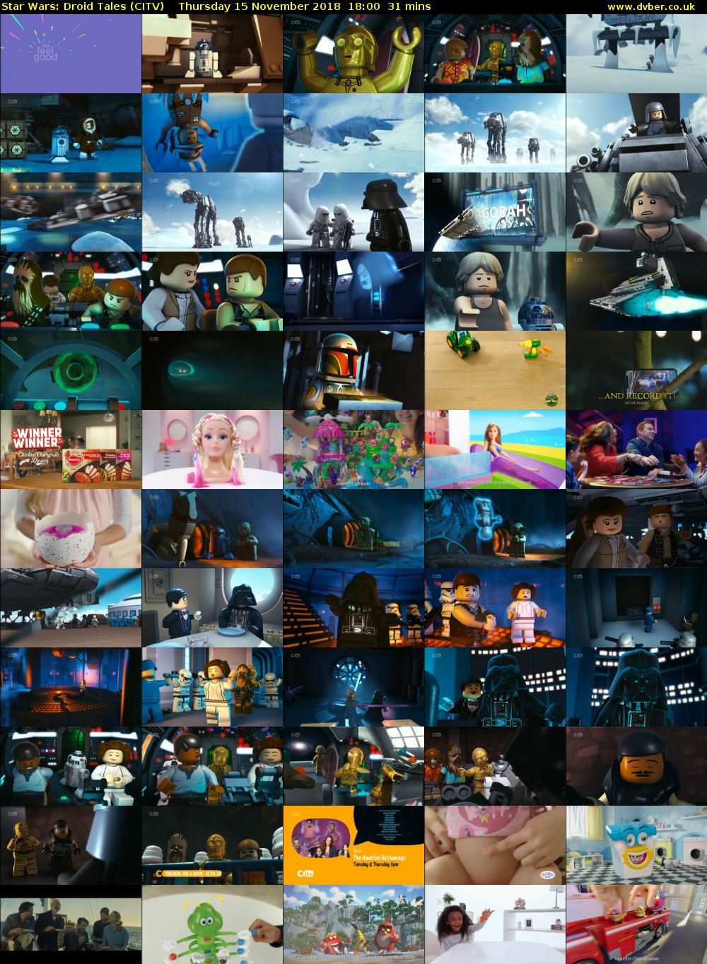 Star Wars: Droid Tales (CITV) Thursday 15 November 2018 18:00 - 18:31