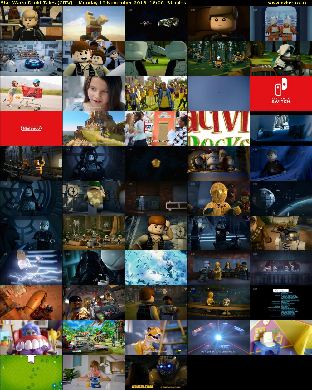 Star Wars: Droid Tales (CITV) Monday 19 November 2018 18:00 - 18:31