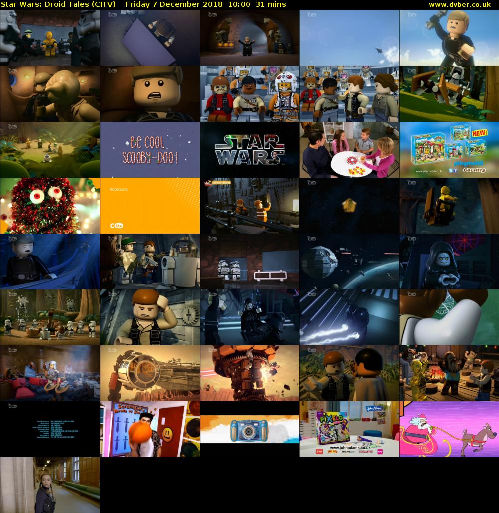 Star Wars: Droid Tales (CITV) Friday 7 December 2018 10:00 - 10:31