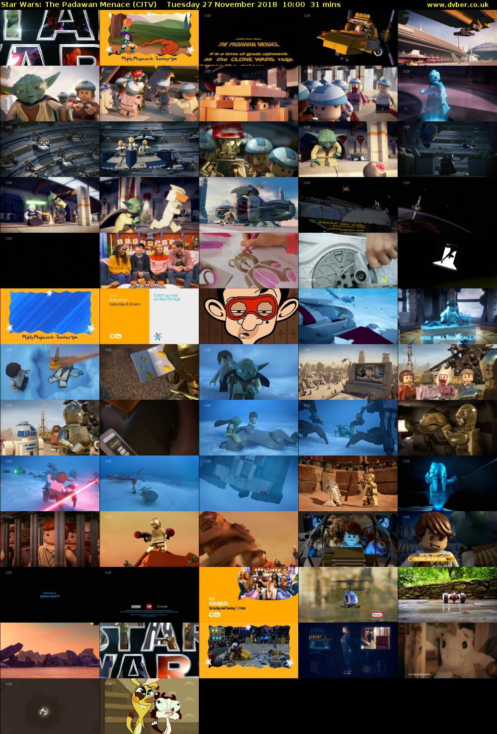 Star Wars: The Padawan Menace (CITV) Tuesday 27 November 2018 10:00 - 10:31