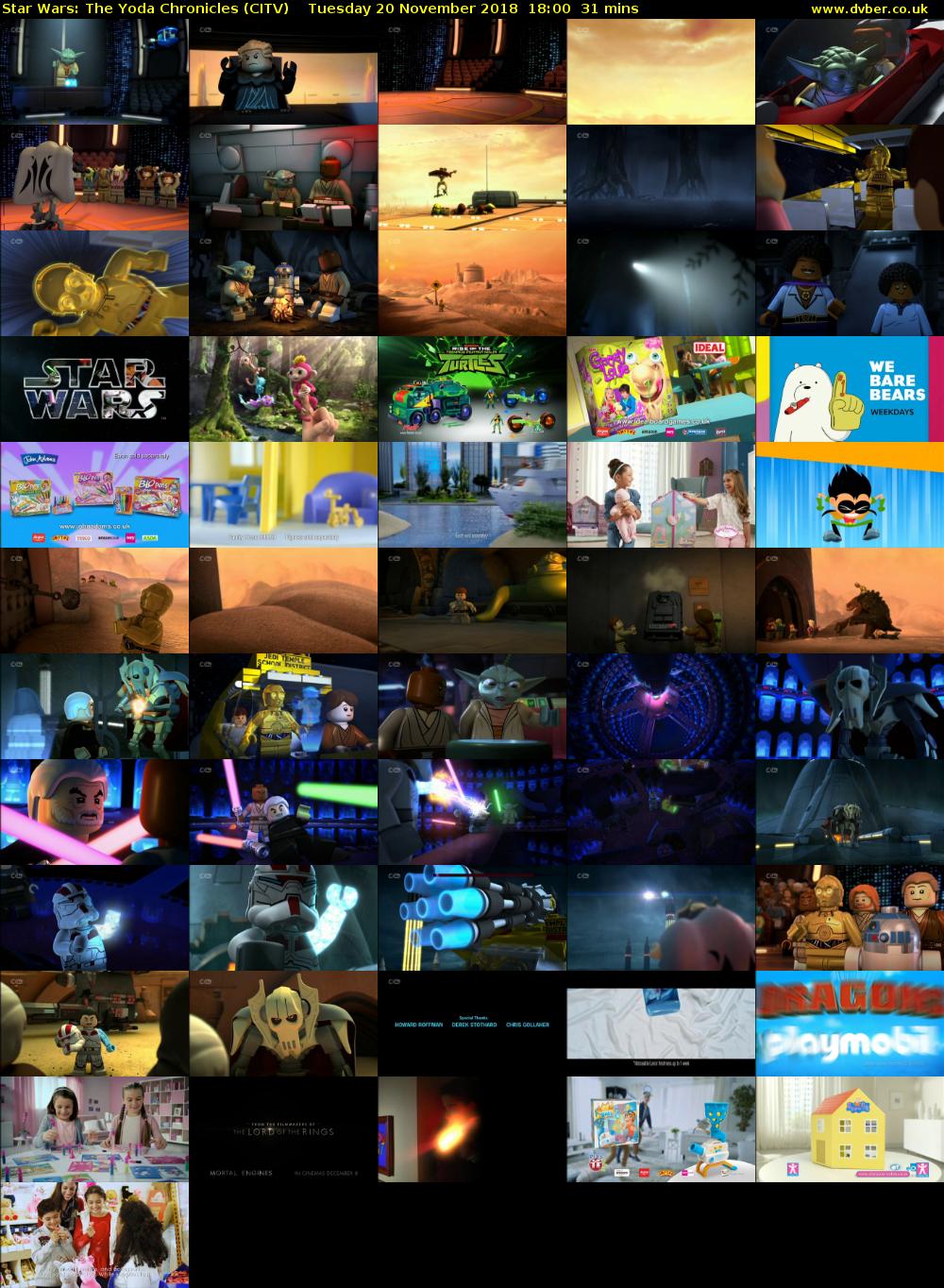 Star Wars: The Yoda Chronicles (CITV) Tuesday 20 November 2018 18:00 - 18:31