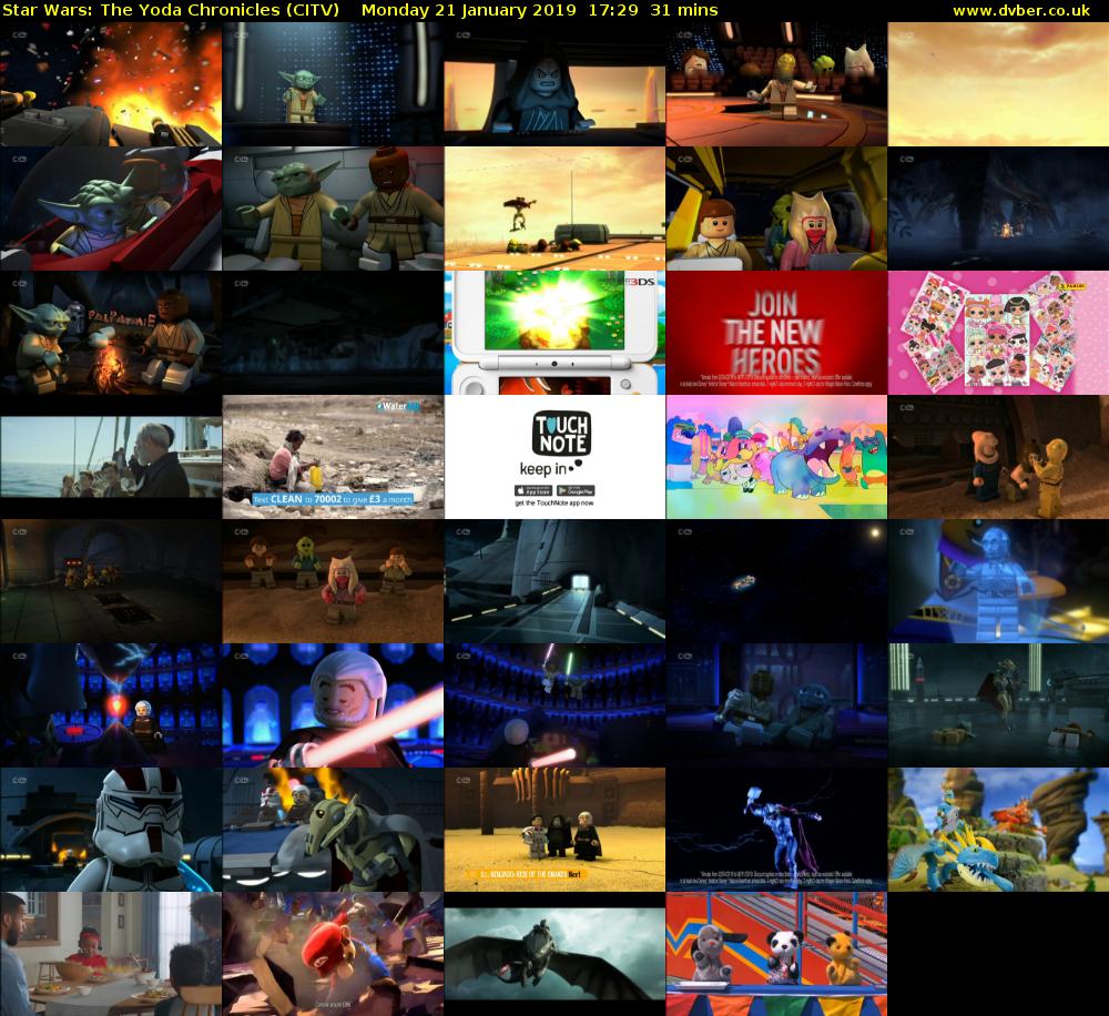 Star Wars: The Yoda Chronicles (CITV) Monday 21 January 2019 17:29 - 18:00