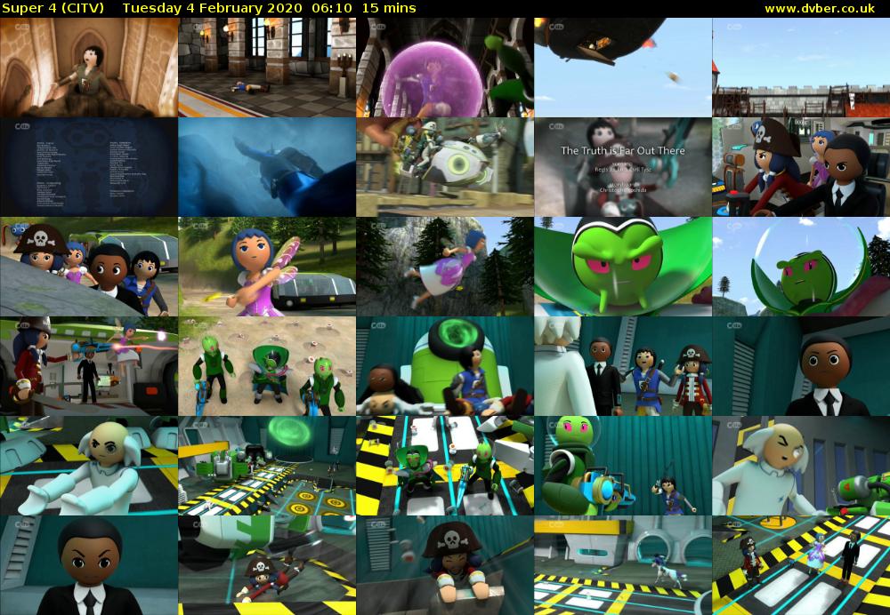 Super 4 (CITV) Tuesday 4 February 2020 06:10 - 06:25
