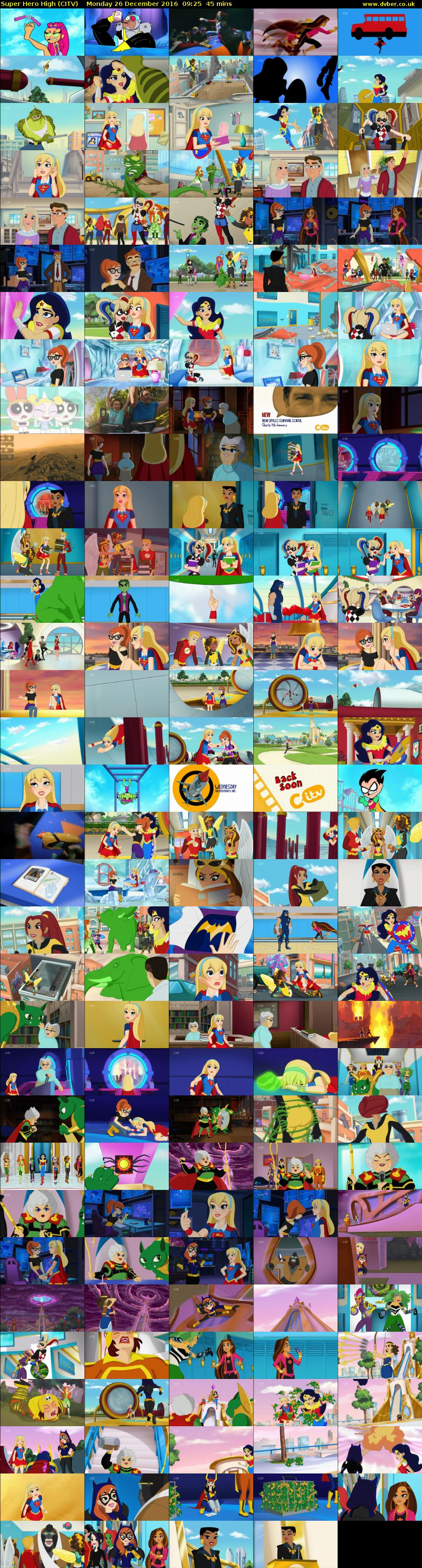 Super Hero High (CITV) Monday 26 December 2016 09:25 - 10:10