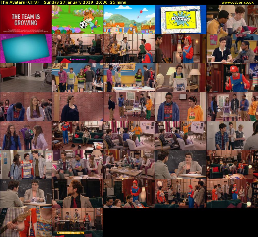 The Avatars (CITV) Sunday 27 January 2019 20:30 - 20:55