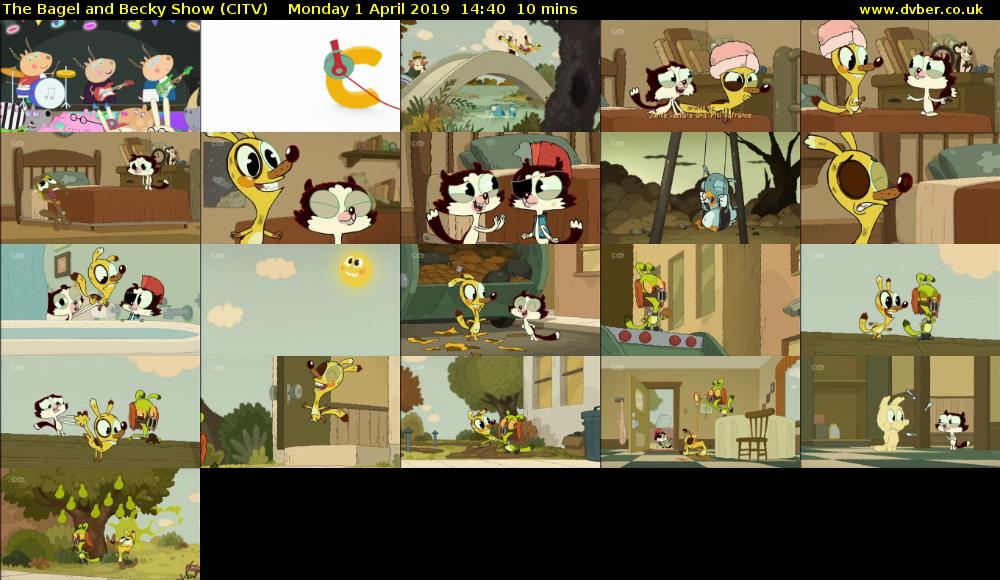 The Bagel and Becky Show (CITV) Monday 1 April 2019 14:40 - 14:50