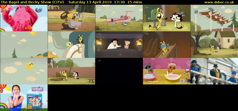 The Bagel and Becky Show (CITV) Saturday 13 April 2019 17:30 - 17:45