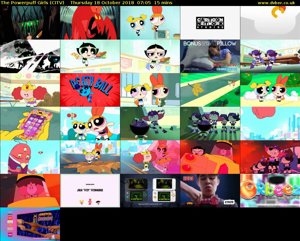 The Powerpuff Girls (CITV) Thursday 18 October 2018 07:05 - 07:20