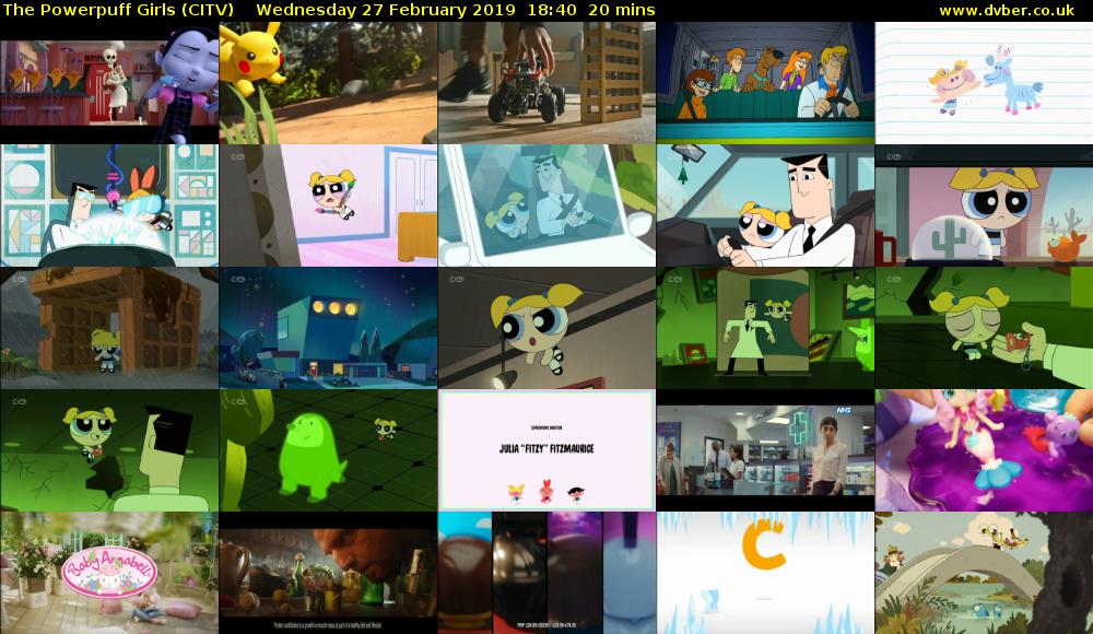 The Powerpuff Girls (CITV) Wednesday 27 February 2019 18:40 - 19:00