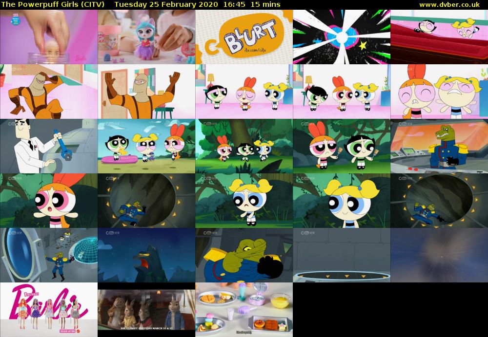 The Powerpuff Girls (CITV) Tuesday 25 February 2020 16:45 - 17:00