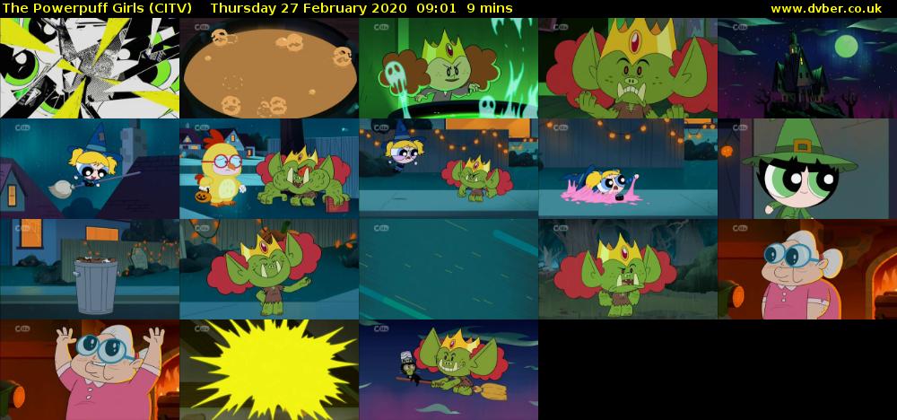 The Powerpuff Girls (CITV) Thursday 27 February 2020 09:01 - 09:10