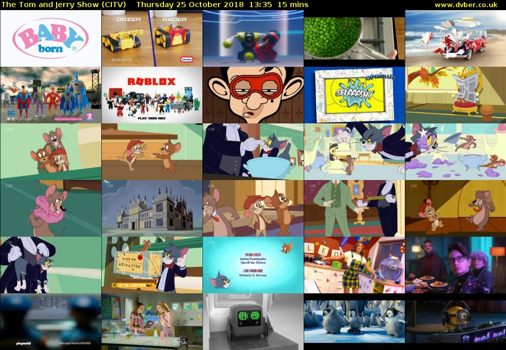 The Tom and Jerry Show (CITV) Thursday 25 October 2018 13:35 - 13:50