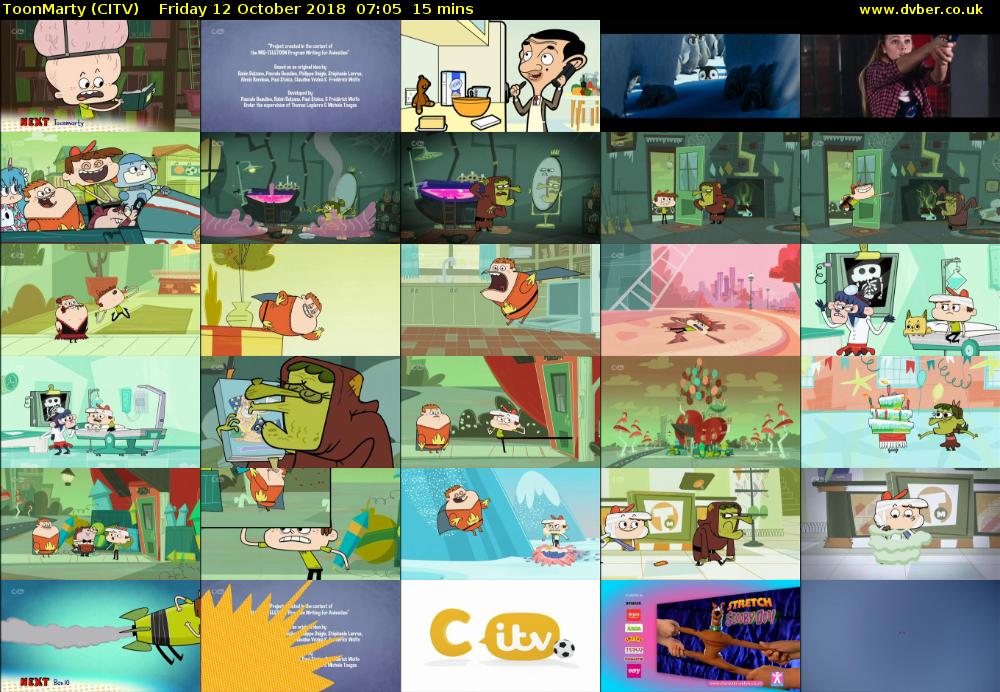 ToonMarty (CITV) Friday 12 October 2018 07:05 - 07:20