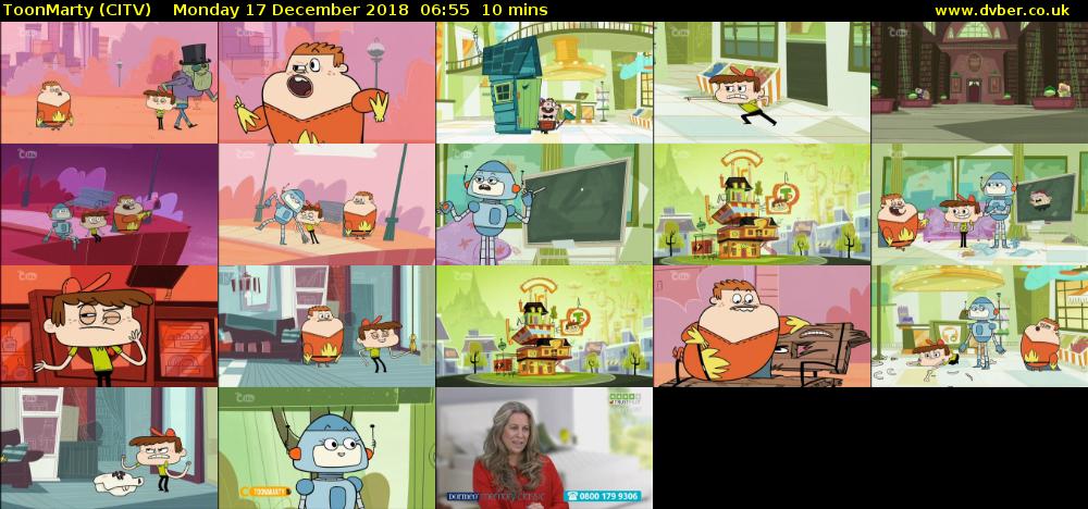 ToonMarty (CITV) Monday 17 December 2018 06:55 - 07:05