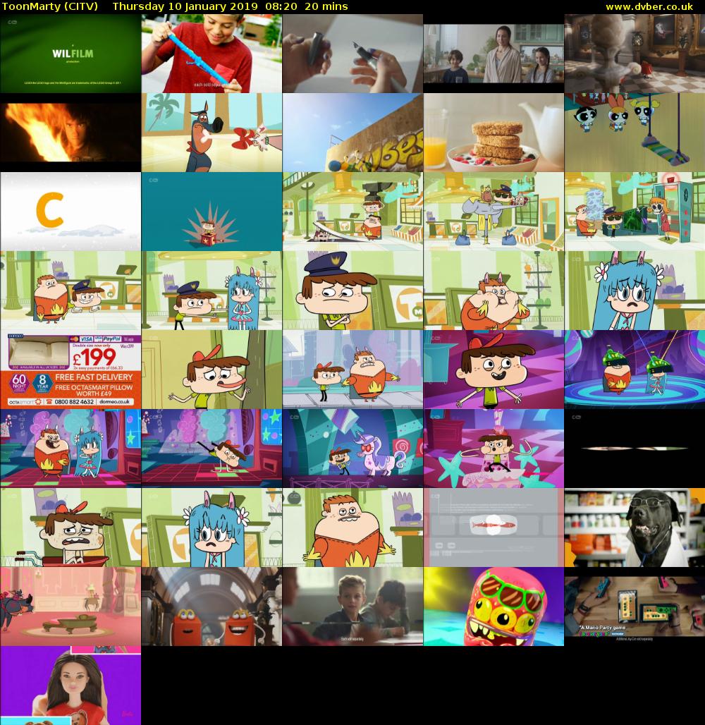 ToonMarty (CITV) Thursday 10 January 2019 08:20 - 08:40