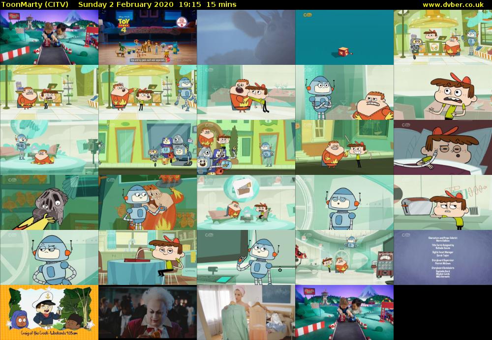 ToonMarty (CITV) Sunday 2 February 2020 19:15 - 19:30