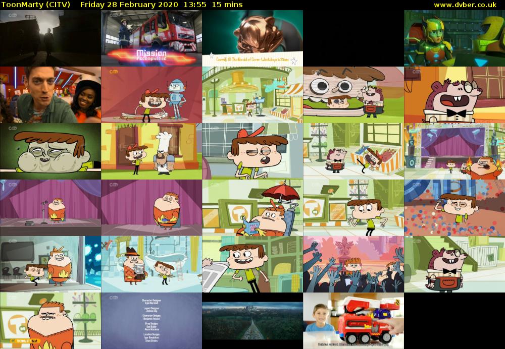 ToonMarty (CITV) Friday 28 February 2020 13:55 - 14:10