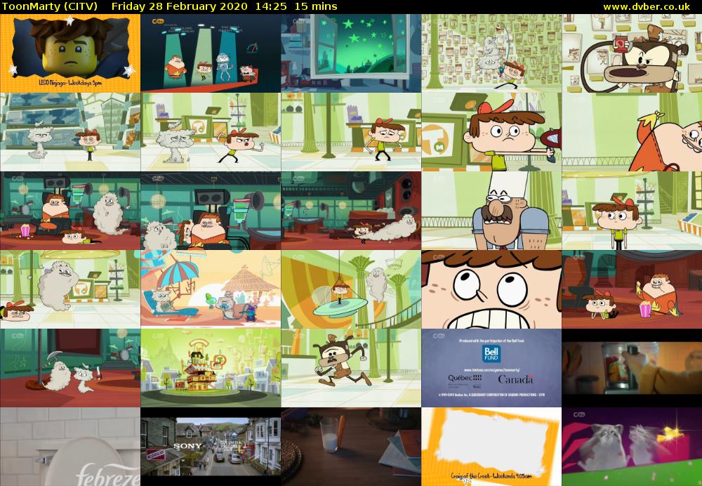 ToonMarty (CITV) Friday 28 February 2020 14:25 - 14:40