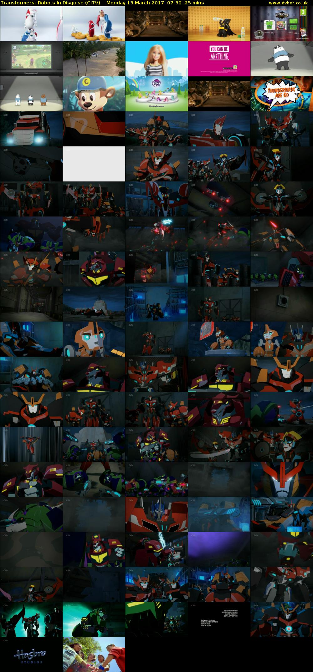 Transformers: Robots In Disguise (CITV) Monday 13 March 2017 07:30 - 07:55
